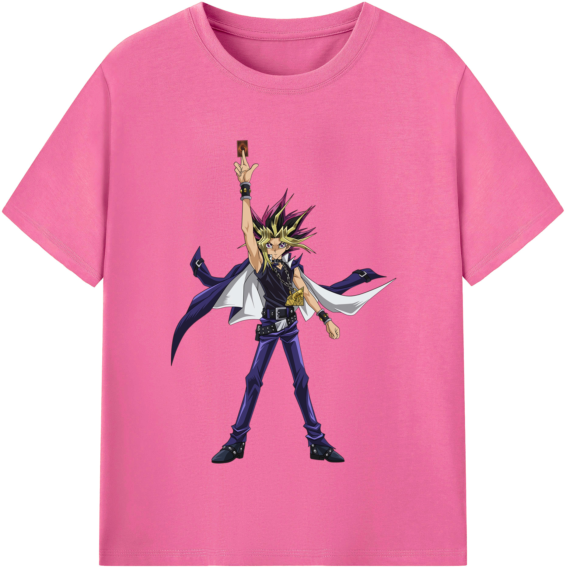 （画像用） 遊☆戯☆王 Yu-Gi-Oh! レディースカジュアルプリントTシャツ（綿100％）